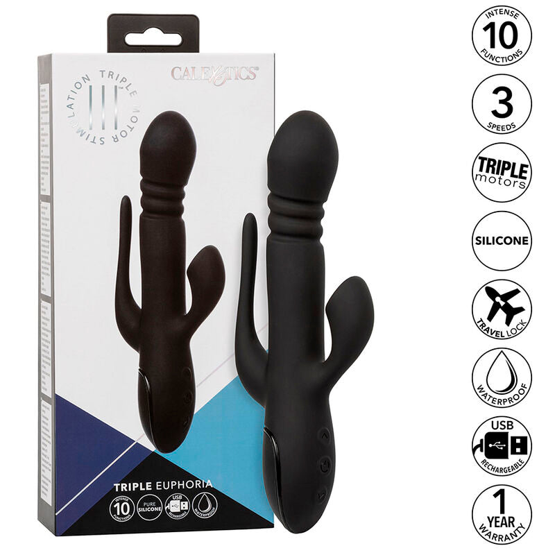 CalExotics Triple Euphoria Black - Vibrador