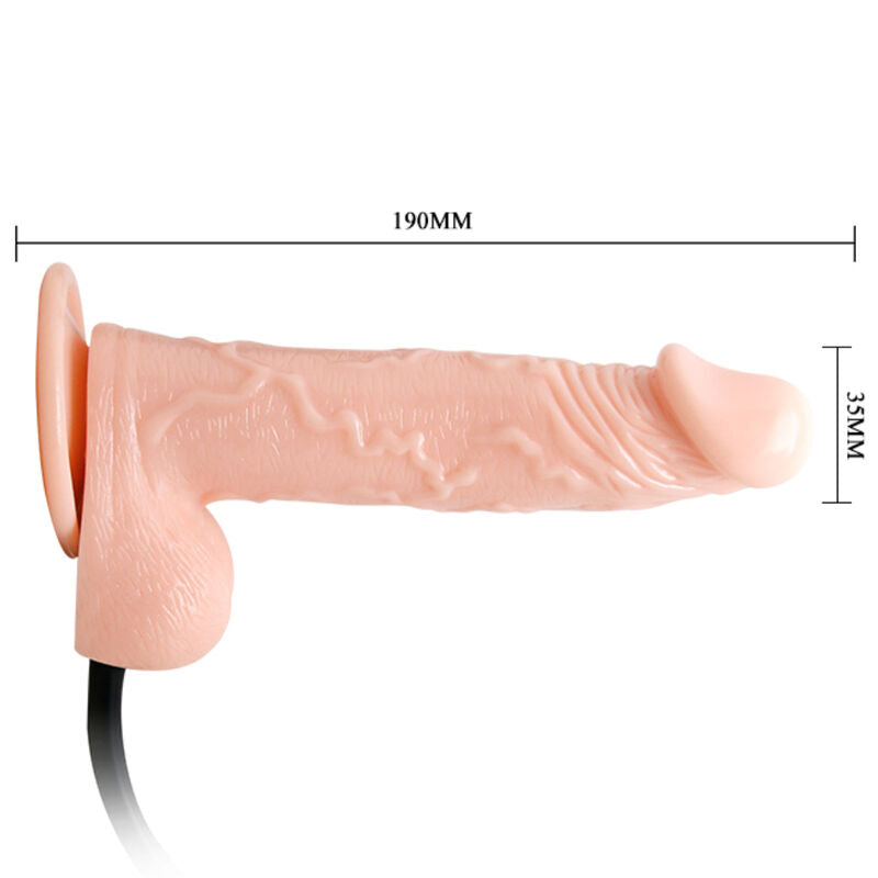 Baile Inflatable Dildo Hinchable Realista con Ventosa 15 cm