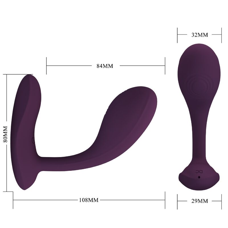Pretty Love Baird G-Spot 12 Vibraciones Recargable Lila con App