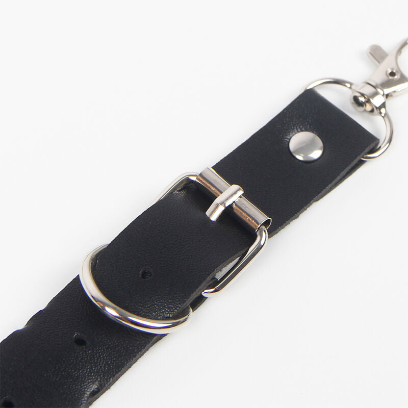 Subblime Belt and Garter Harness with Rings and Chain Detail - One Size