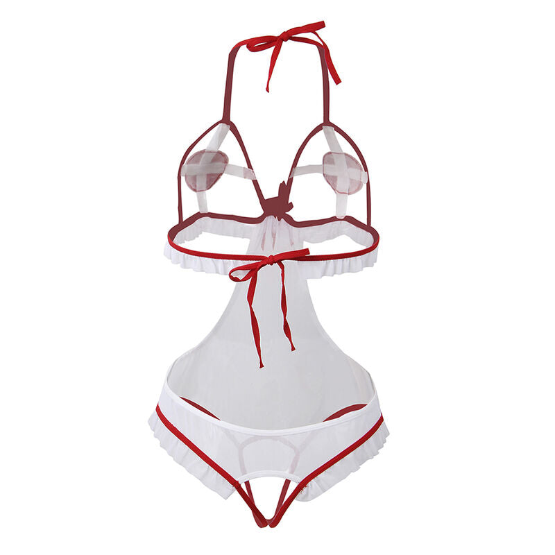 Disfraz Enfermera Sexy Subblime S/M - Vestido, Gorro y Brazalete