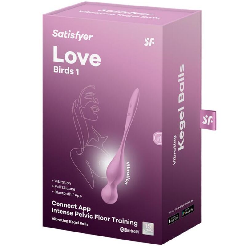 Satisfyer Love Birds Vibrating Kegel Balls Pink