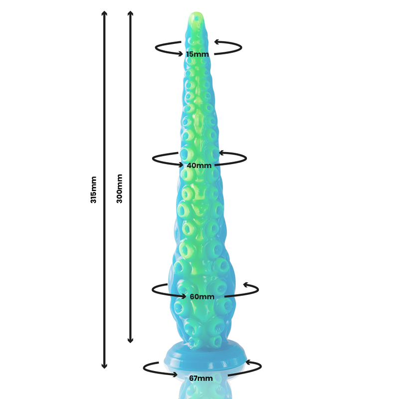 Epic Scylla Fluorescent Thin Tentacle - Tamaño Large