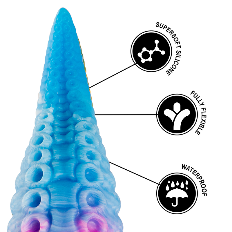Epic Phorcys Blue Tentacle Dildo Tamaño Pequeño