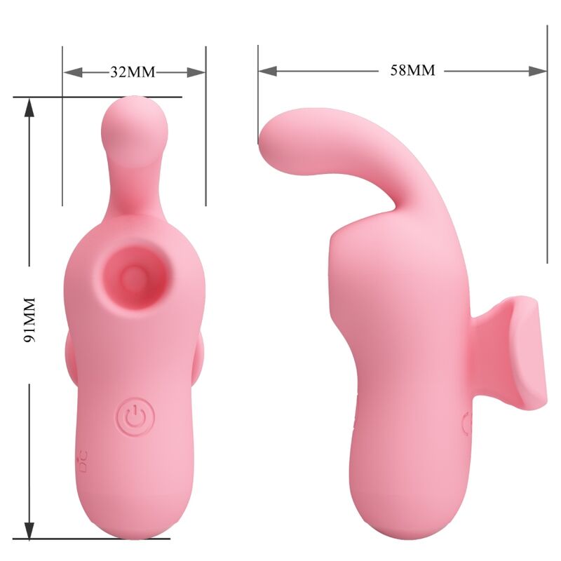 Pretty Love Mini Fun Toys Vibrador y Succionador con 30 Modos de Vibración