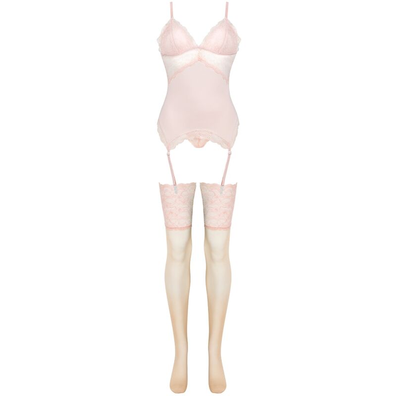Livco Corsetti Fashion Persinne Peach - Set Corsé + Braga + Medias