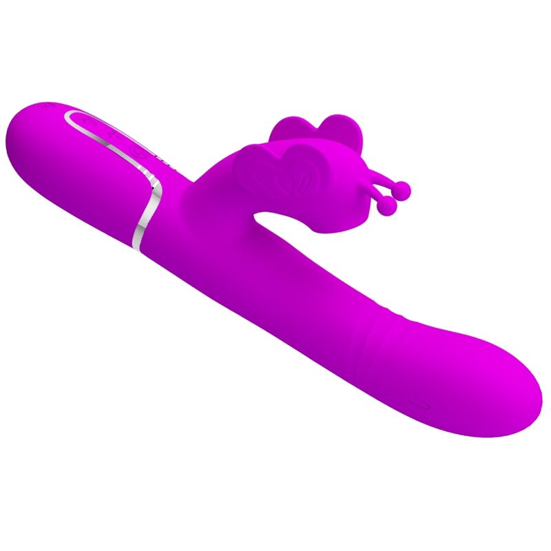 Pretty Love Multifunction Rabbit Vibrator 4 en 1 Butterfly Fuchsia