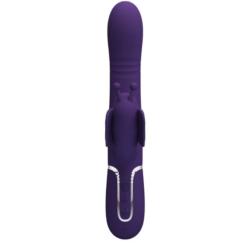Pretty Love Multifunction Rabbit Vibrator 4 en 1 Butterfly Purple