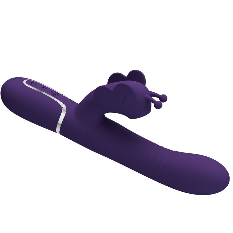 Pretty Love Multifunction Rabbit Vibrator 4 en 1 Butterfly Purple