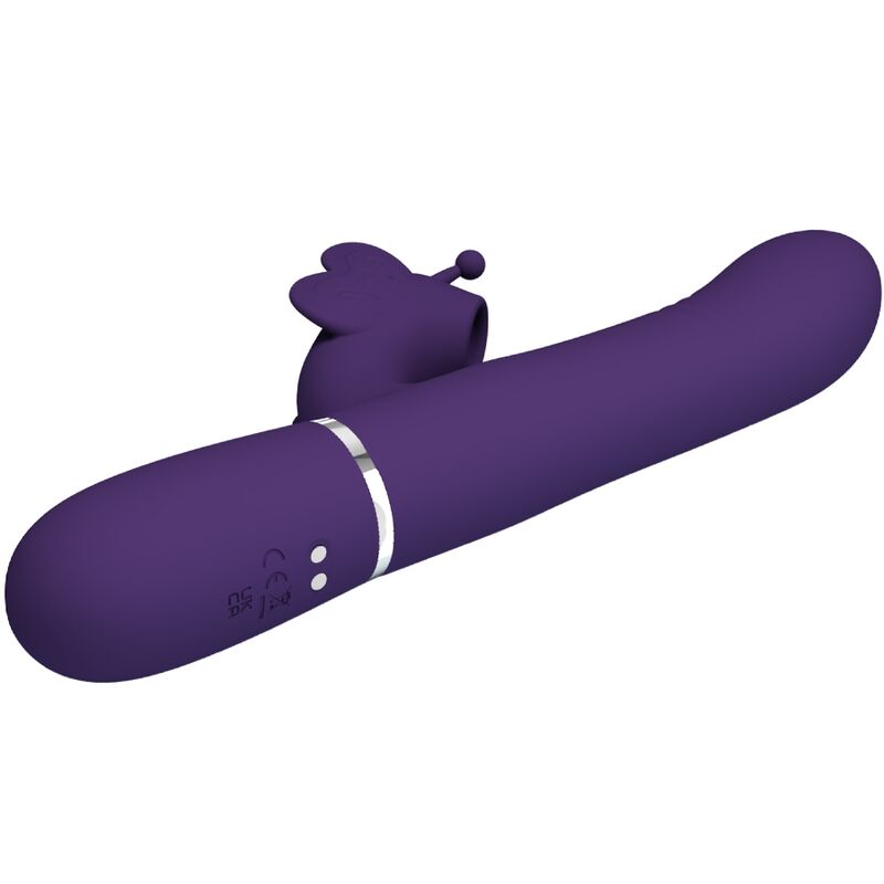 Pretty Love Multifunction Rabbit Vibrator 4 en 1 Butterfly Purple