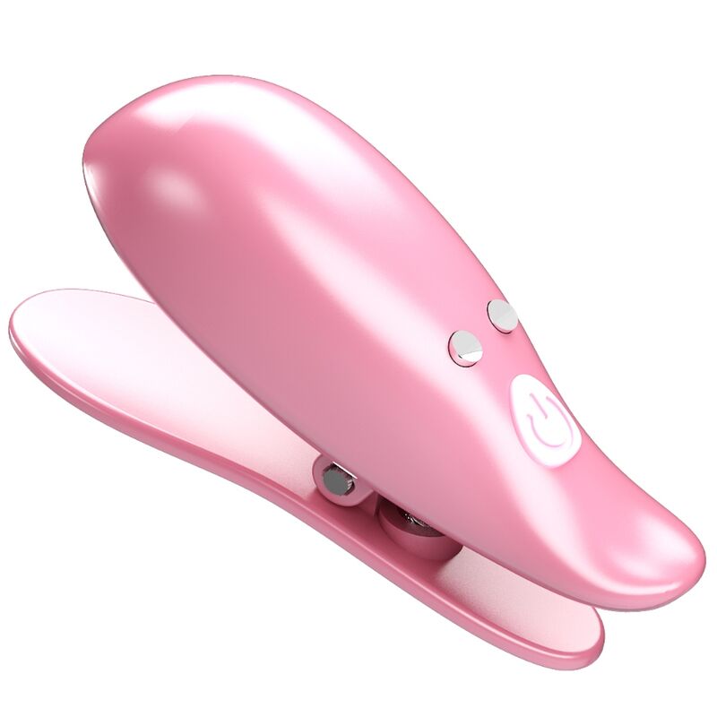 Pretty Love Leaf - Pinzas Vibrantes para Pezones Rosa