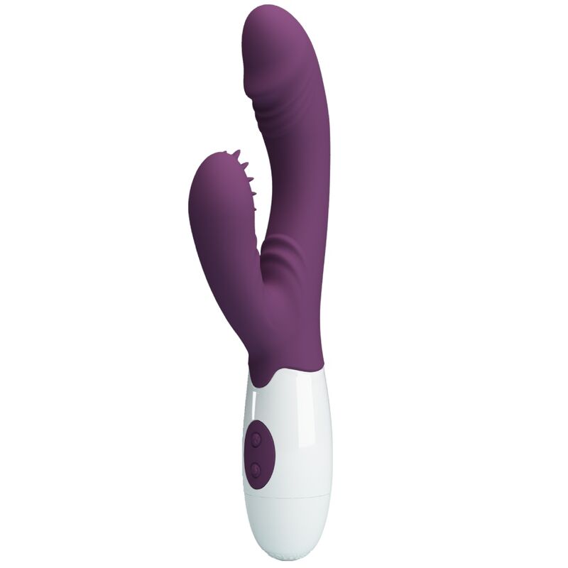 Pretty Love Andre Rabbit Vibrator & G-Point Stimulator Purple