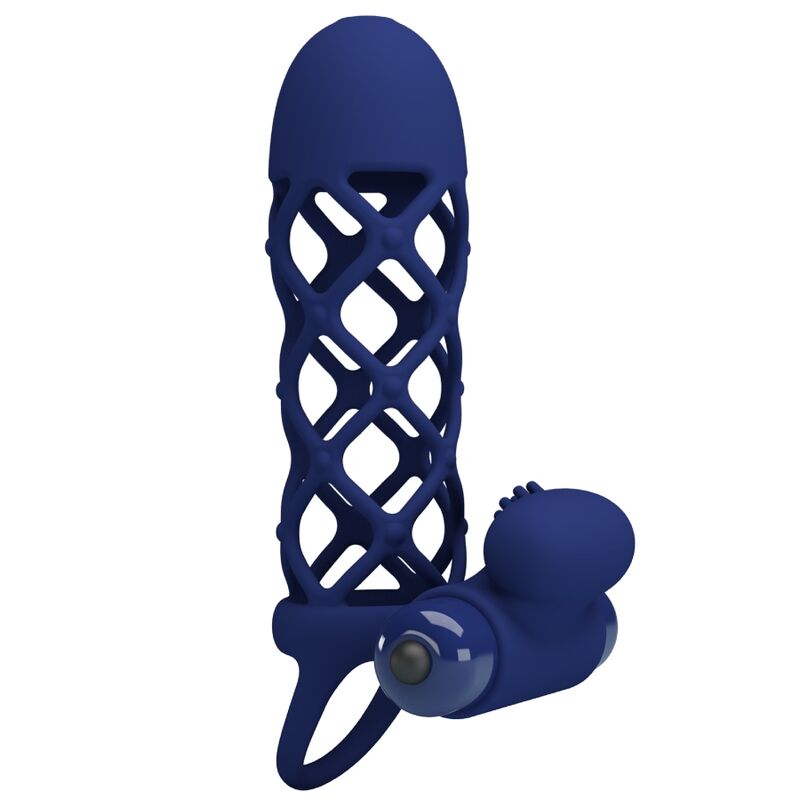 Pretty Love Giann Vibrator Ring - Anillo Vibrador de Silicona Azul