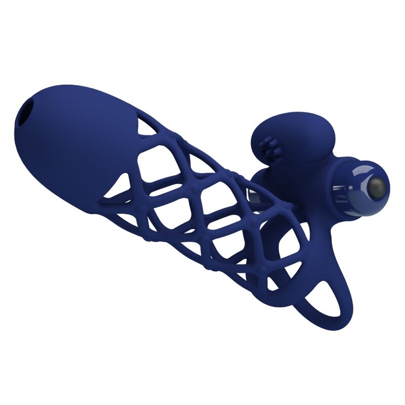 Pretty Love Giann Vibrator Ring - Anillo Vibrador de Silicona Azul