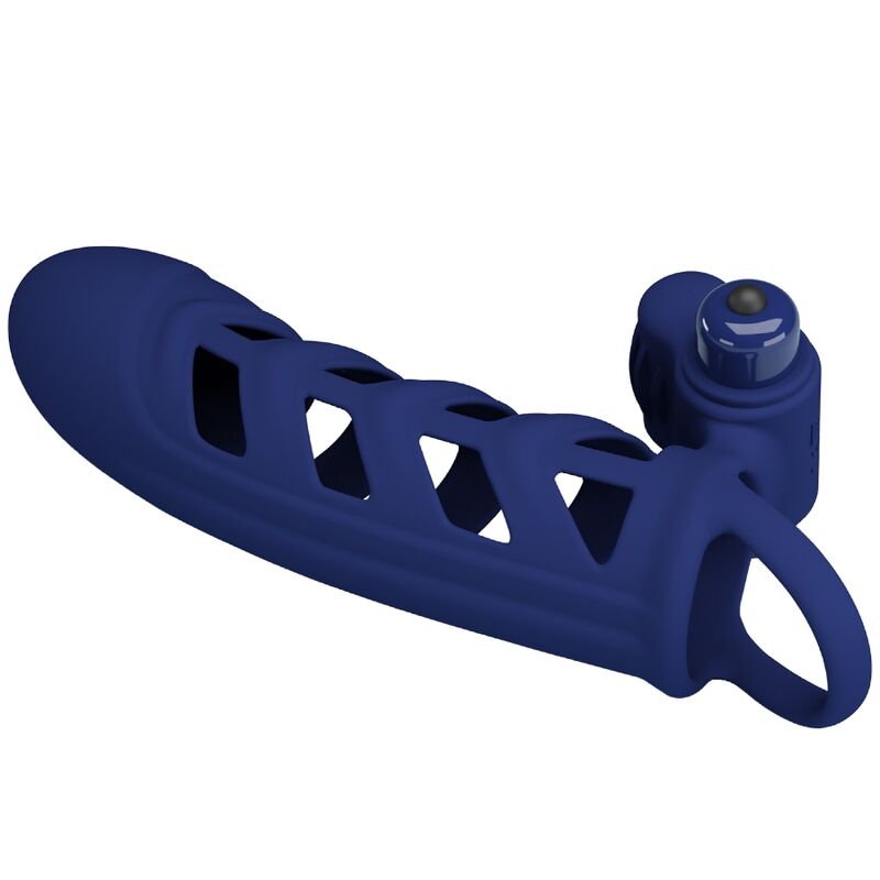 Pretty Love Altaf Vibrator Ring - Anillo Vibrador de Silicona Azul