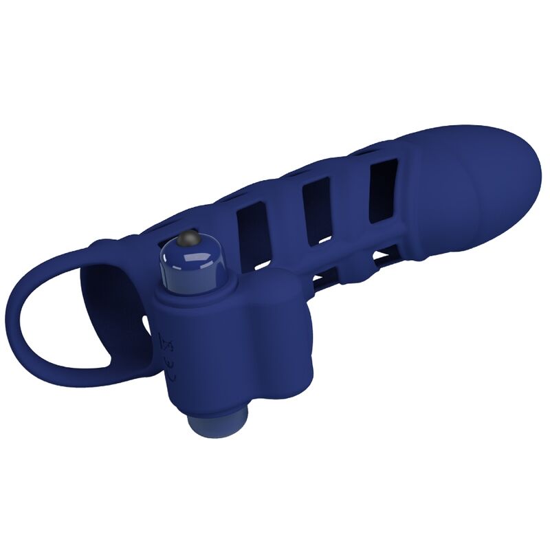 Pretty Love Altaf Vibrator Ring - Anillo Vibrador de Silicona Azul