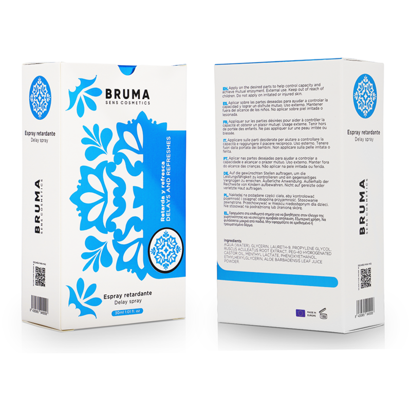 Bruma Delay and Refreshes Spray 30 ml