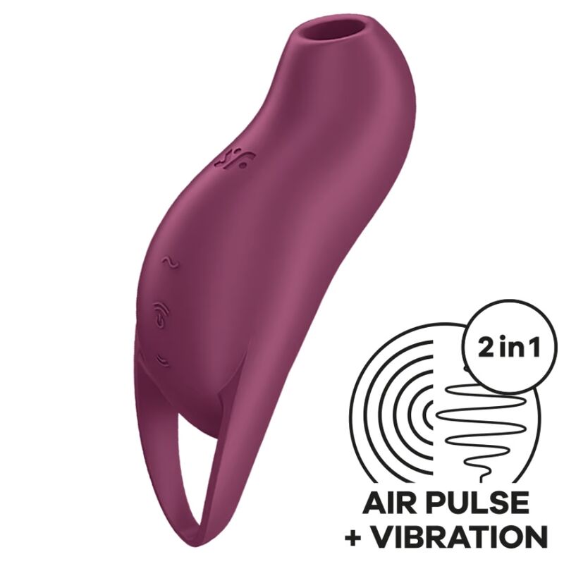 Satisfyer Pocket Pro 1 Estimulador de Clítoris Granate