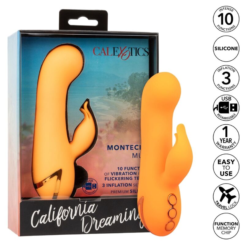 Montecito Muse Vibrator Rabbit Orange - California Dreaming