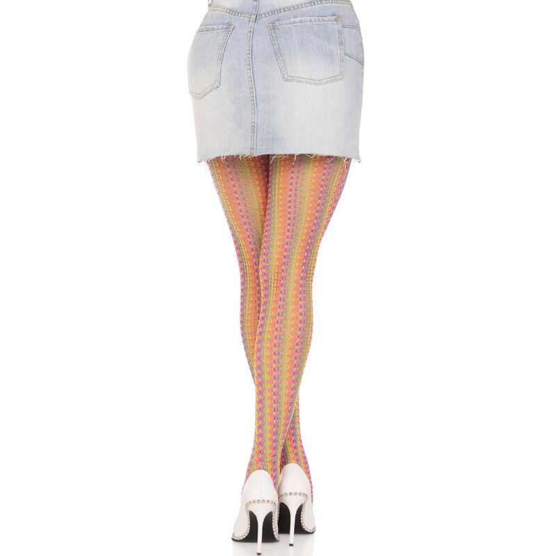 Medias Crochet Multicolor Arcoíris - Leg Avenue