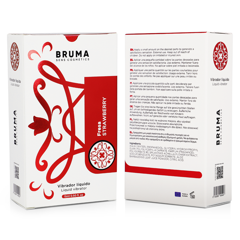 Bruma Liquid Vibrator Ultra Sliding Strawberry 15 ml