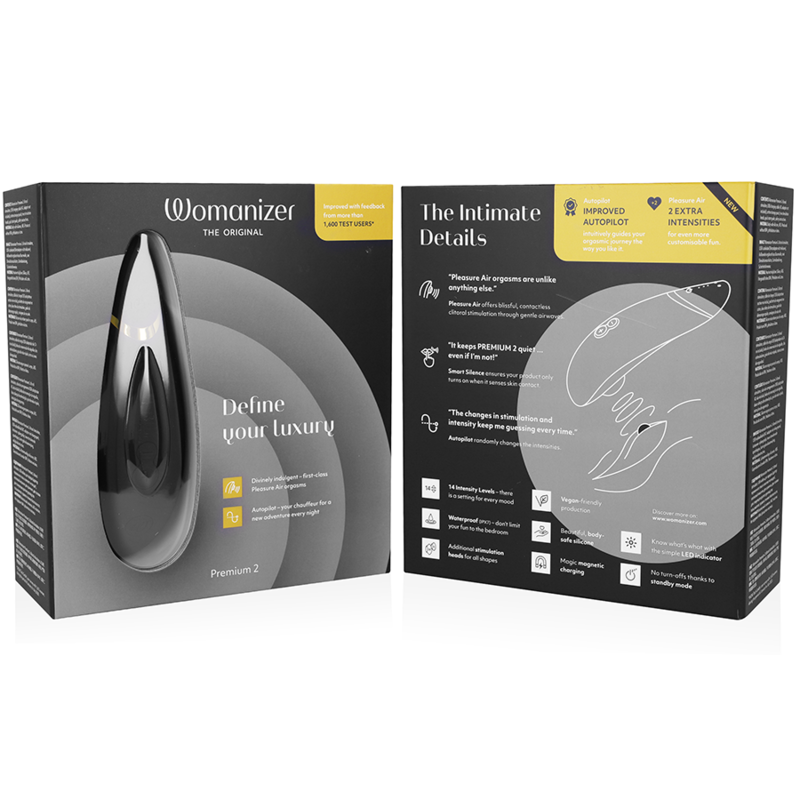 Womanizer Premium 2 - Estimulador Clitoral de Tecnología Air-Pulse