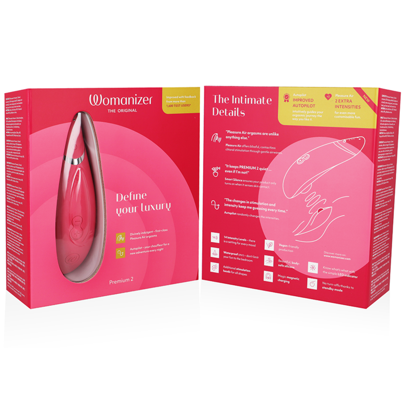 Womanizer Premium 2 Estimulador de Clítoris - Frambuesa