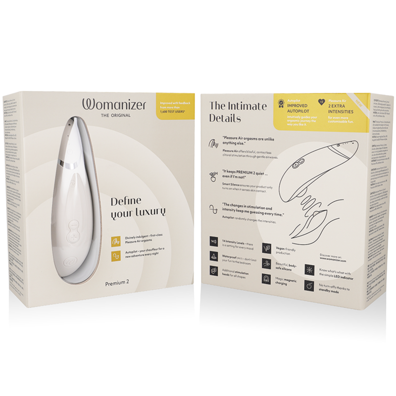 Womanizer Premium 2 Warm Gray - Succionador de Estimulación
