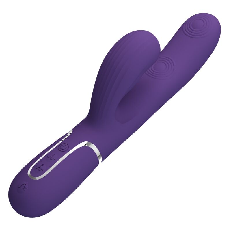Pretty Love Perlita G-Spot Vibrator 3 en 1 Púrpura