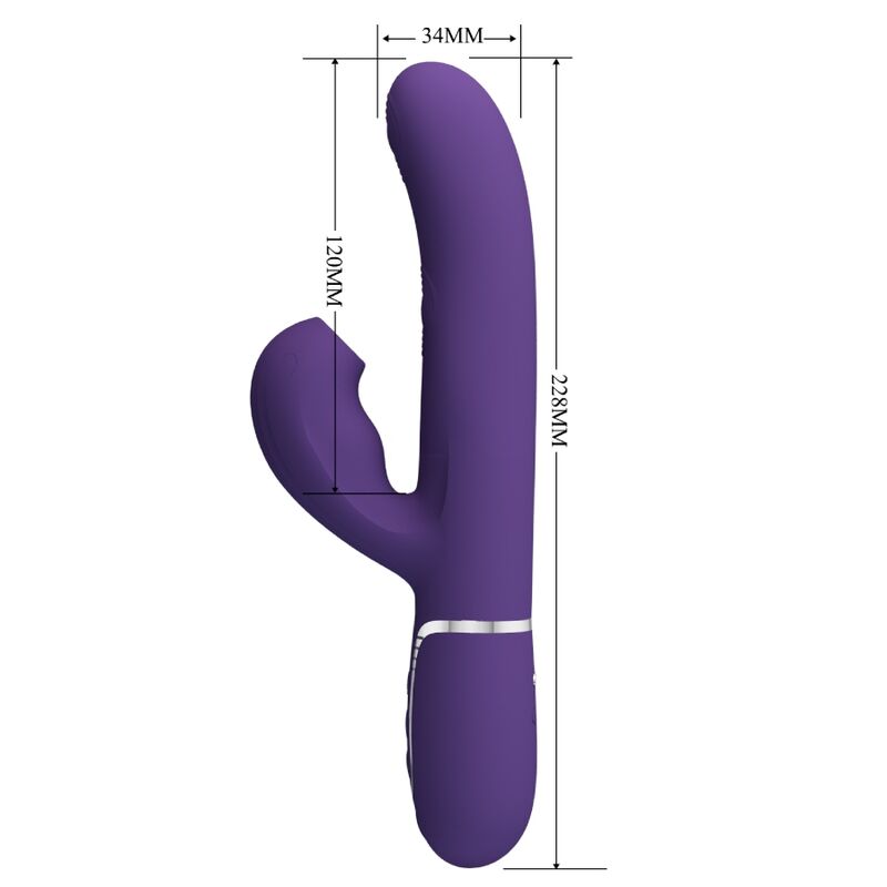 Pretty Love Perlita G-Spot Vibrator 3 en 1 Púrpura
