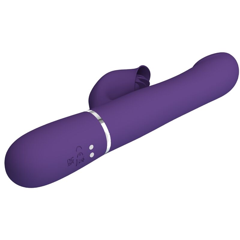 Pretty Love Zalin Rabbit Vibrator Pearls 4 en 1 Púrpura