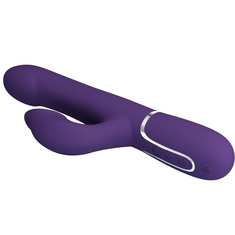 Pretty Love Zalin Rabbit Vibrator Pearls 4 en 1 Púrpura