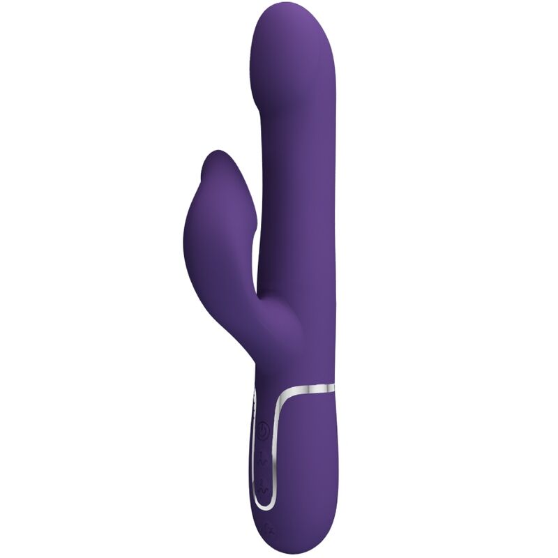 Pretty Love Zalin Rabbit Vibrator Pearls 4 en 1 Púrpura
