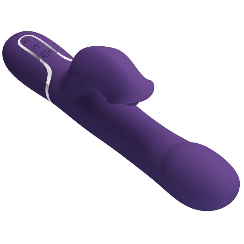 Pretty Love Zalin Rabbit Vibrator Pearls 4 en 1 Púrpura