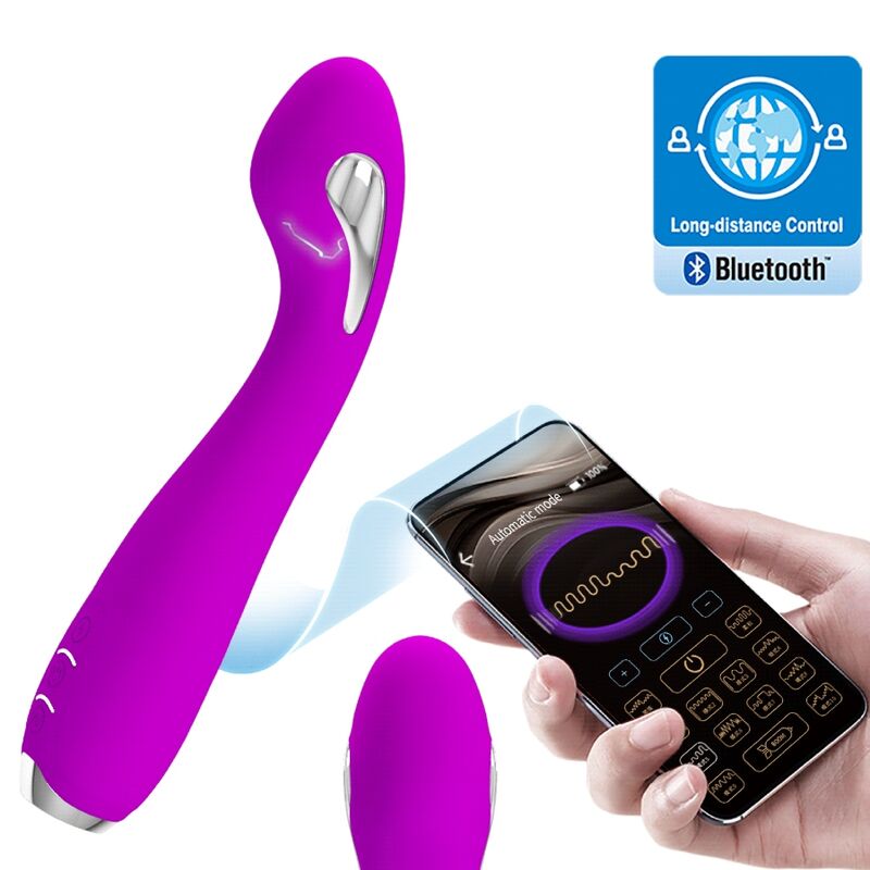 Pretty Love Hector Electroshock Vibrator con App - Violeta