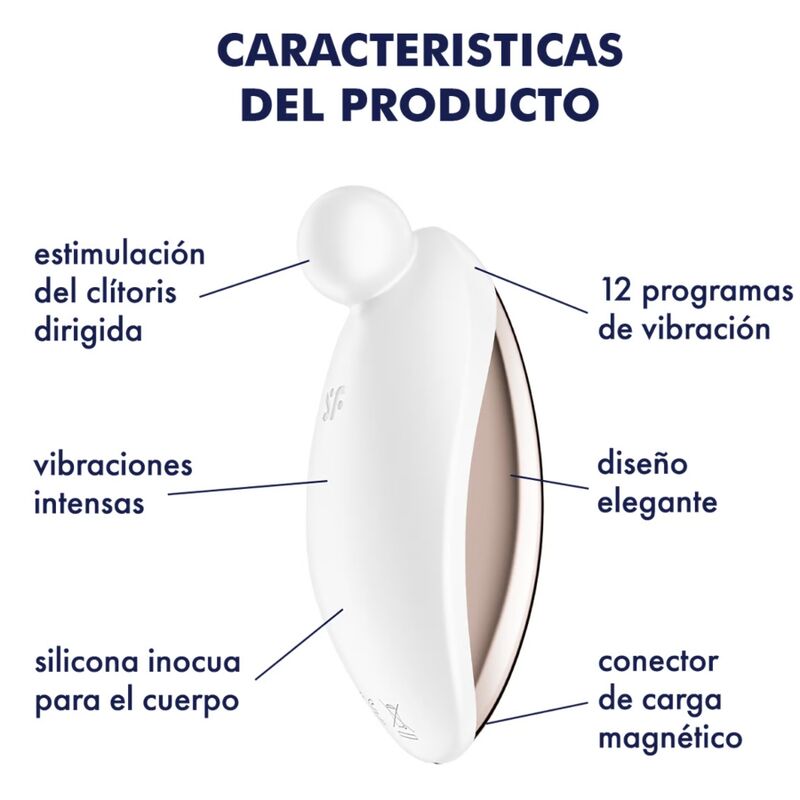 Satisfyer Spot On 2 - Vibrador Lay-On Blanco