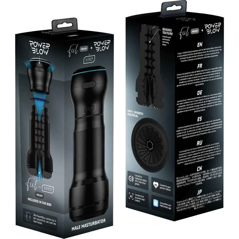 Kiiroo Feel Pocket Male Masturbator + Power Blow - Estimulador Automático