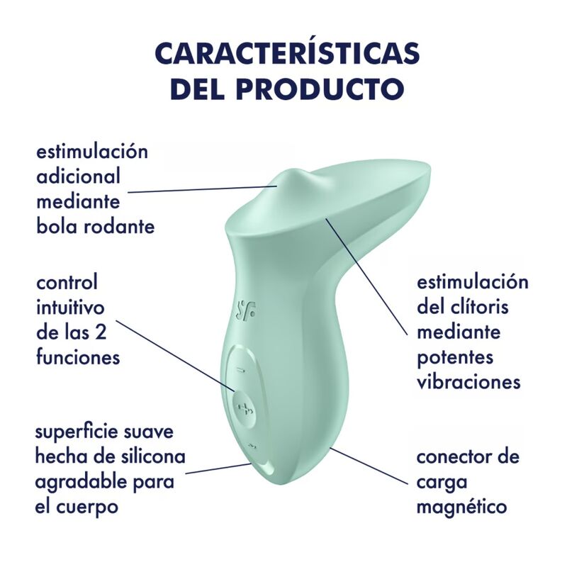 Satisfyer Exciterrr Lay-On Clitoris Mint Vibrator