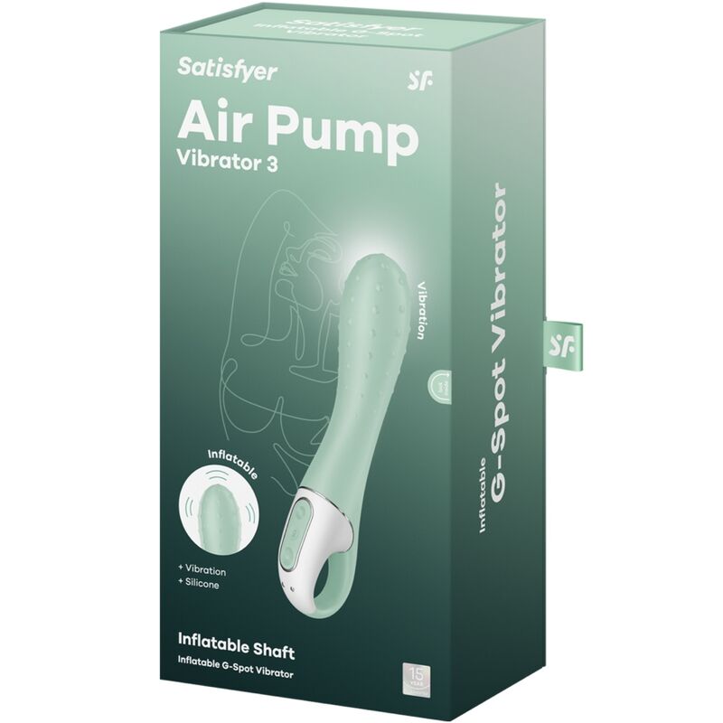 Satisfyer Air Pump Vibrator 3 Inflatable G Point Mint