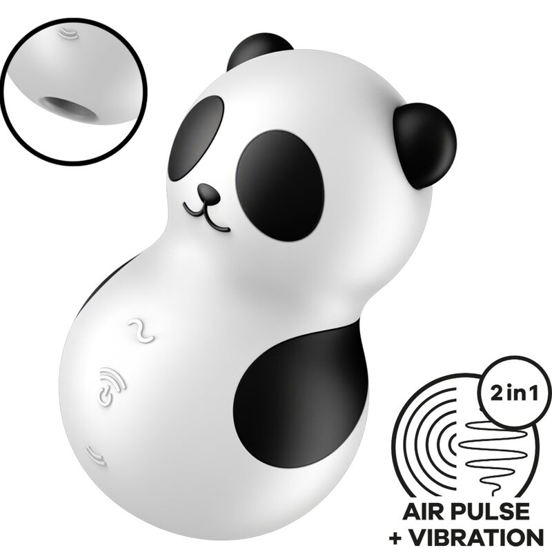 Satisfyer Pocket Panda - Estimulador de Ondas de Presión y Vibrador
