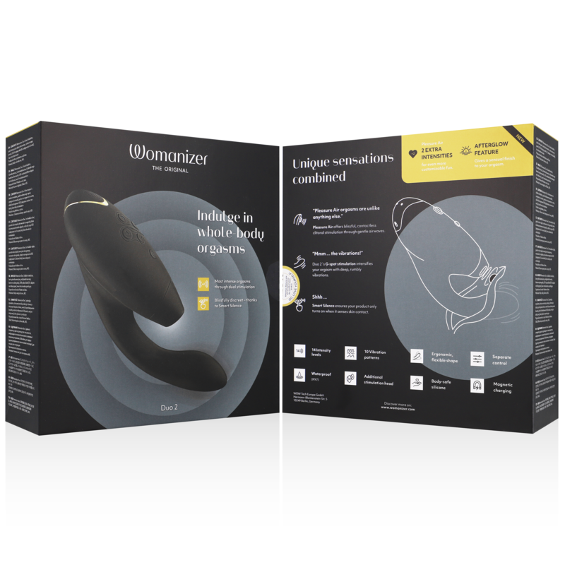 Womanizer DUO 2 Stimulator Black - Estimulador Dual Clítoris y Punto G