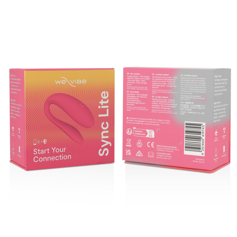We-Vibe Sync Lite Estimulador de Clítoris Rosa - Vibrador de Pareja con App
