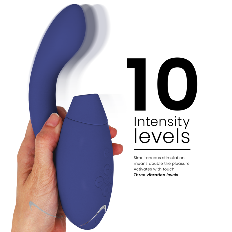 Womanizer DUO 2 Stimulator Blue - Estimulador Dual con Tecnología Pleasure Air™