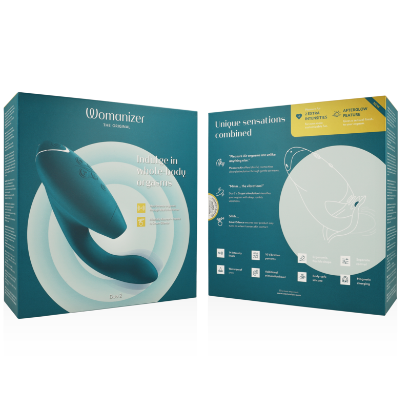 Womanizer DUO 2 Stimulator - Estimulador Dual Blue Petrol