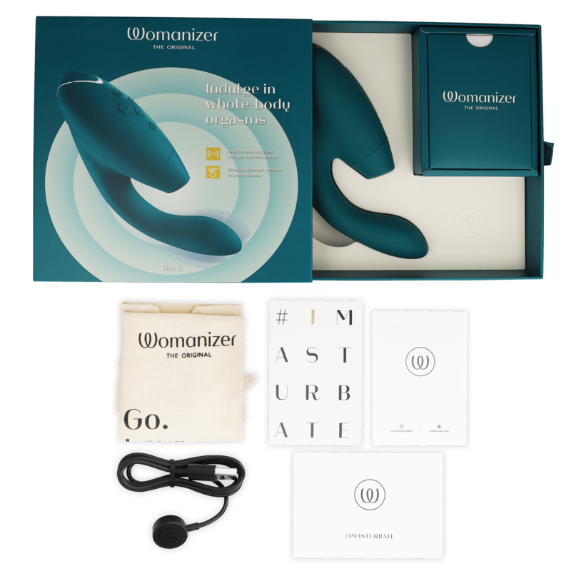 Womanizer DUO 2 Stimulator - Estimulador Dual Blue Petrol
