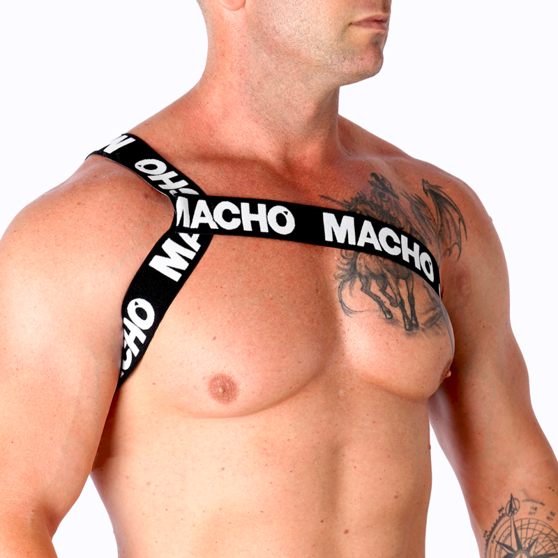 Macho Roman Harness White L/XL - Arnés de Diseño