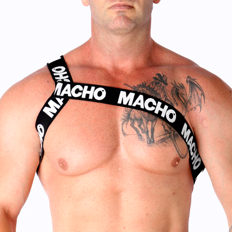 Macho Roman Harness White L/XL - Arnés de Diseño
