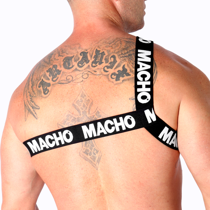 Macho Roman Harness White L/XL - Arnés de Diseño