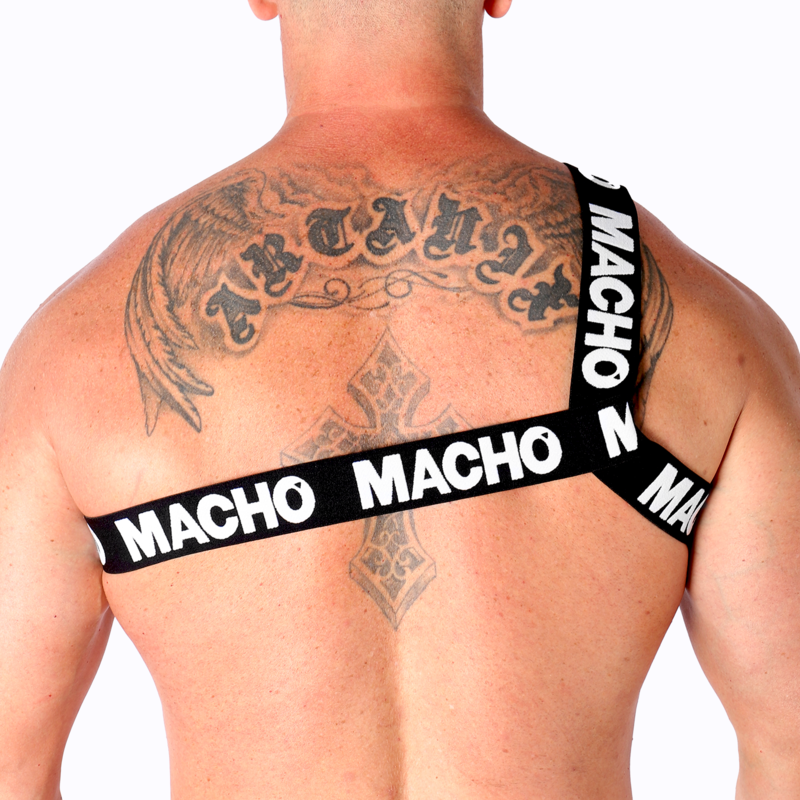 Macho Roman Harness White L/XL - Arnés de Diseño
