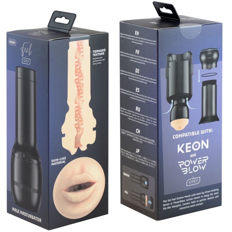 KIIROO Feel Stroker Mouth - Masturbador TPE Realista